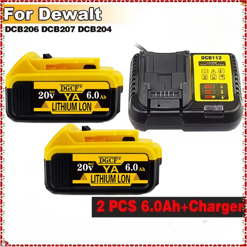 

New Dewalt 20V 60V Max Battery 18650 Lithium-ion Battery Replacement Battery For Dewalt DCB609 DCF850 DCD805 For Flexvolt Tools