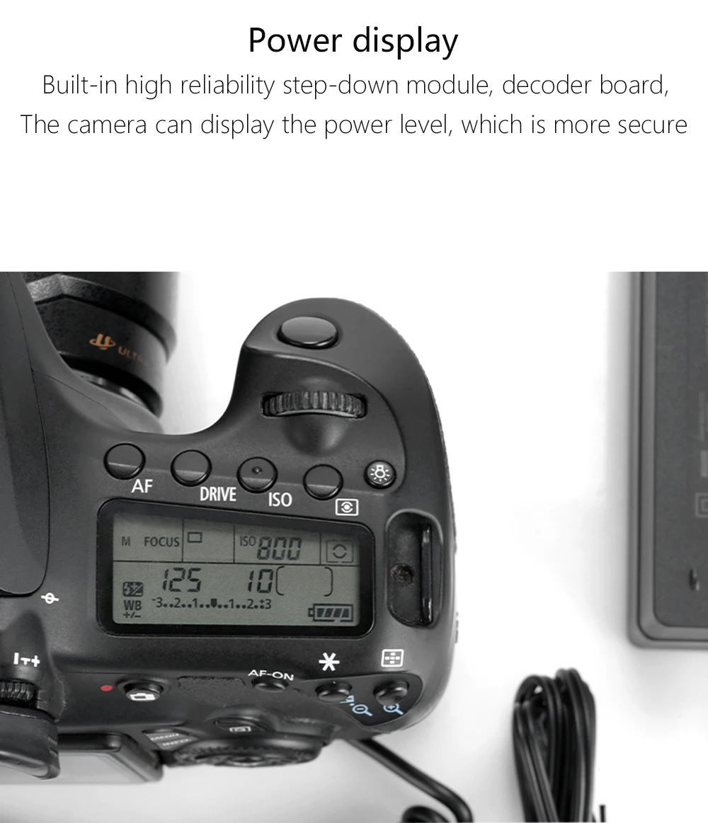 Batería ficticia de DR-E6, LP-E6, DR-E18, LP-E17, NP-FZ100, CP-W126S, NP-W126, EP-5A, acoplador de CC completamente decodificado