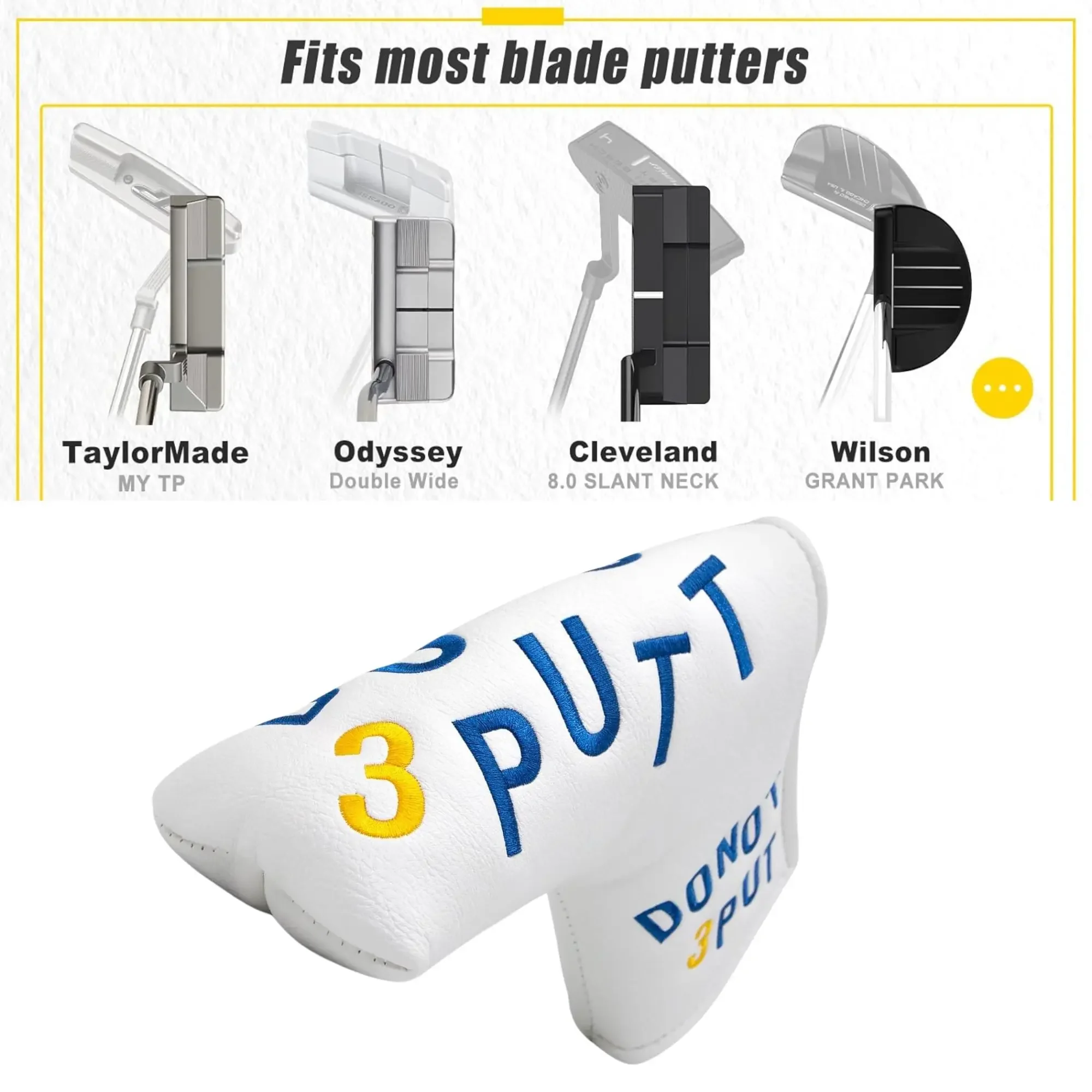 Funny Golf Mallet Blade Putter Cover Golf Club Cover ,Gift Golf Accessories for Men Golfers Dad
