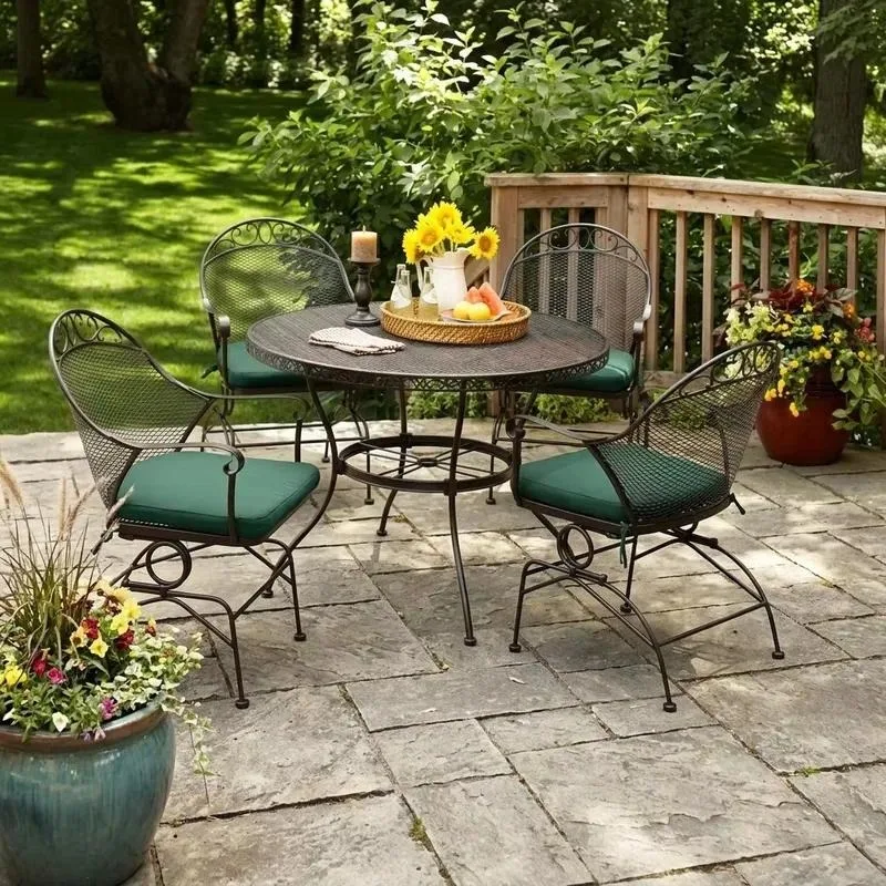 for One-stop project solution, Chinese factory supplies HD Designs outdoor furniture, cast iron courtyard pavilion outdoor