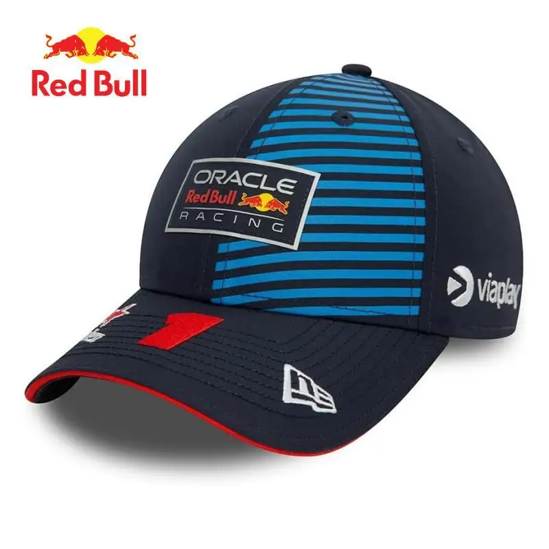 Red Bull riding cap, F1 racing themed design for men's and women's outdoor sports baseball caps sun protection sun hat