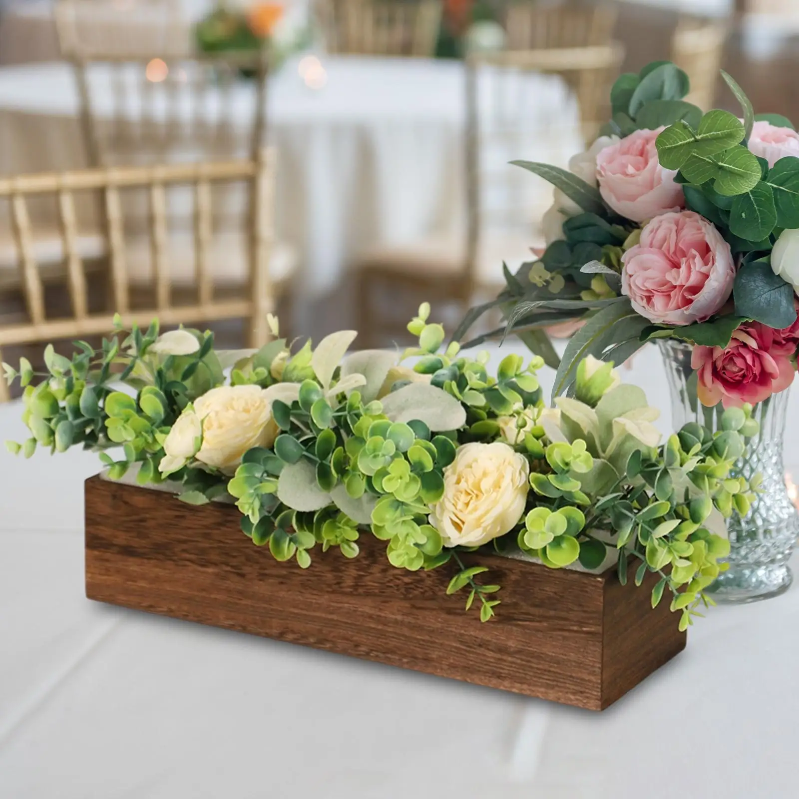 زهور صناعية لتزيين الطاولة في الفناء وغرفة المعيشة والمنزل #4