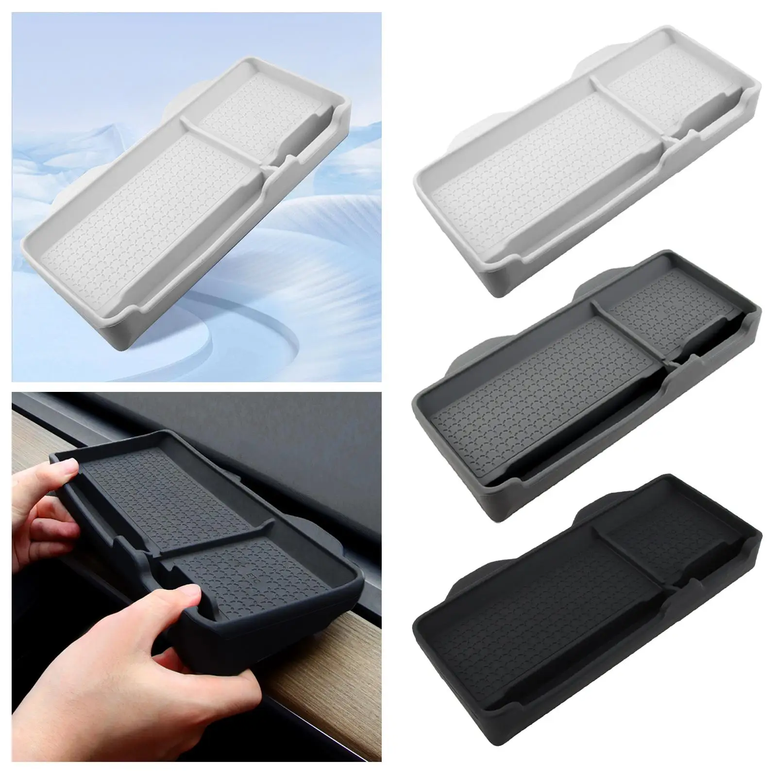 Caixas de armazenamento do painel do carro universal resistente multifuncional etc bandeja suporte para caminhão veículo smartphones chaves diversos