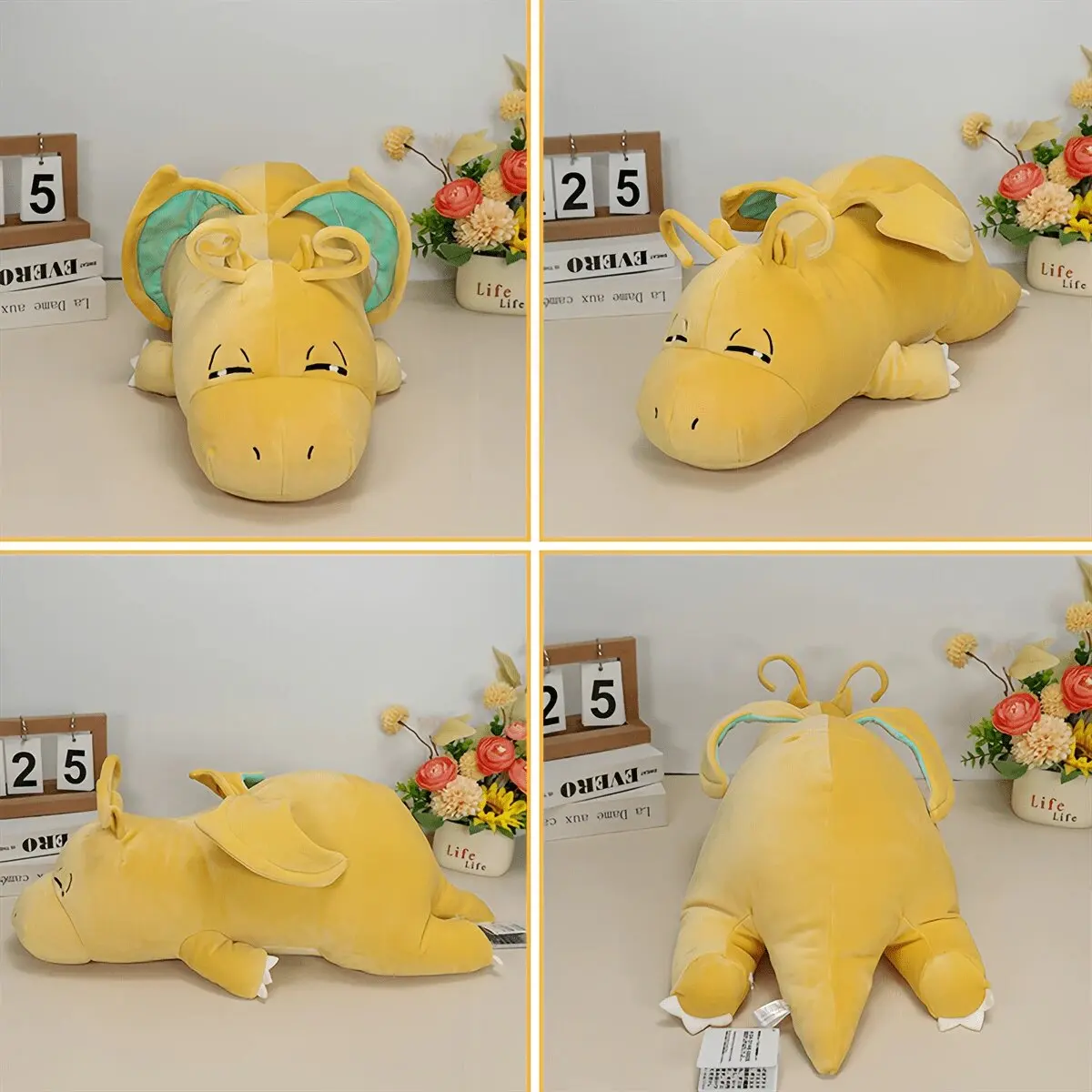 7 Styles Sleeping Pokemon Series Stuffed Doll Charizard Squirtle Bulbasaur Psyduck Dragonite Slowpoke Mew Cartoon Anime Toy Gift