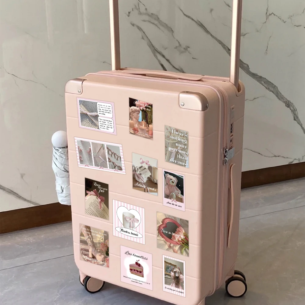 30 stücke Ins Stil Rosa Ballett Zeit Aufkleber Pack Aufkleber Für Telefon Laptop Sammelalbum Koffer Helm DIY Cartoon Ästhetische Aufkleber – Detail 12