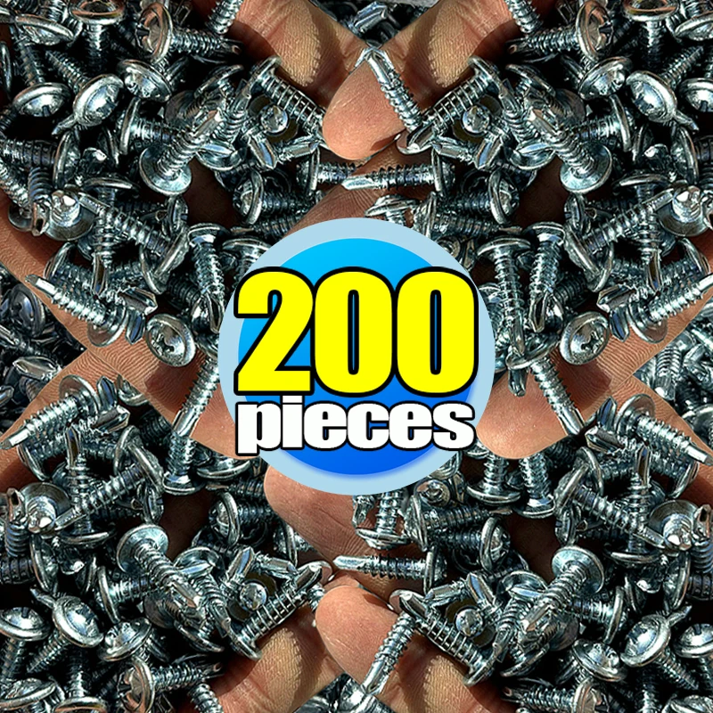 Tornillos autorroscantes Phillips de acero inoxidable de 13/19/25 mm con cabeza de puente metálica, herramientas de fijación