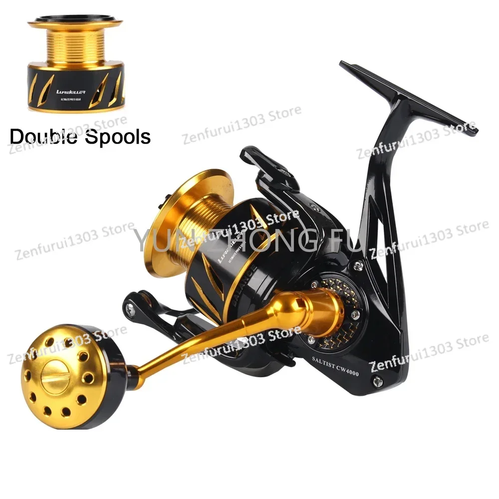 lurekiller Double spools fishing trolling reel oem metal spinning reel