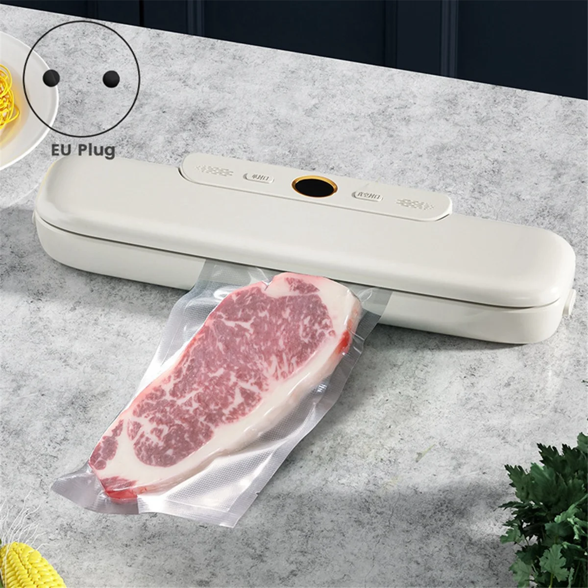 Vacuum Sealer Packaging Machine Food Vacuum Sealer with 10pcs Vacuum Bags Household Vacuum Food Sealing EU PLUG