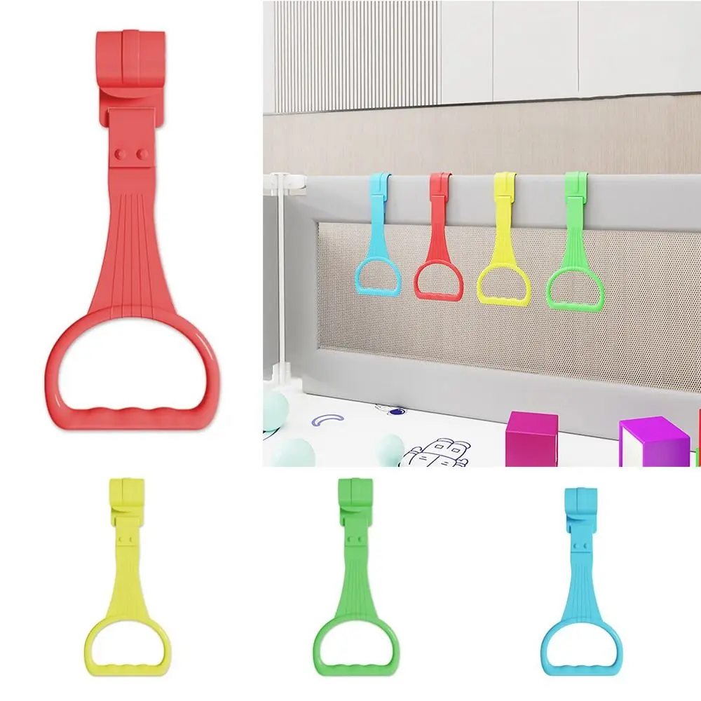 Cognition Plastic Pull Ring for Playpen Bed Accessories Solid Color Baby Crib Hooks Stroller Toy Ring Toddler