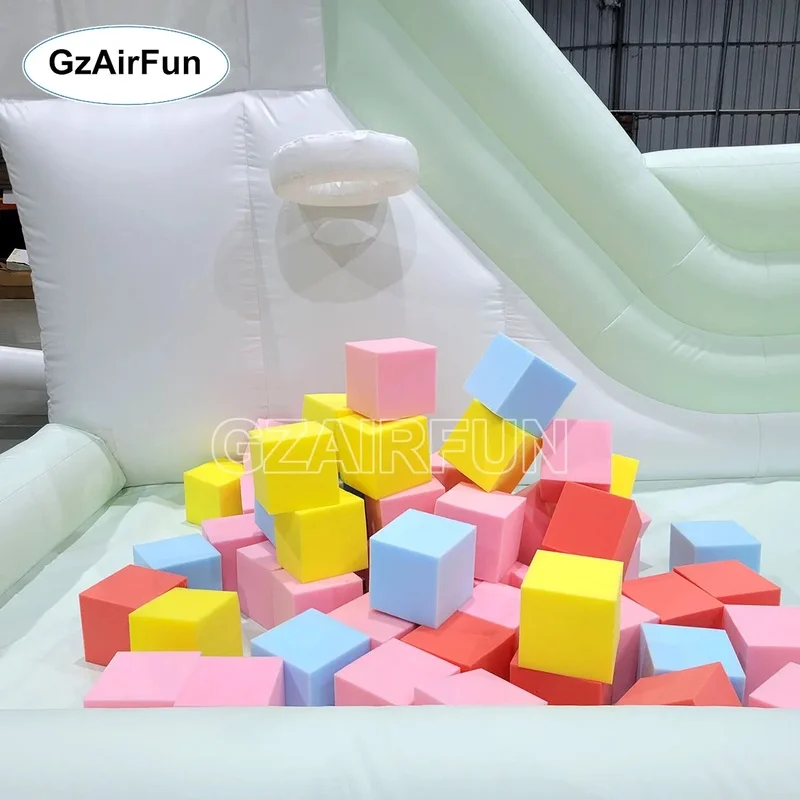 Factory Customized Commercial Grade Indoor/Outdoor PVC Small Water Park Playground Inflatable Water Slide Pool Combo Soft Play