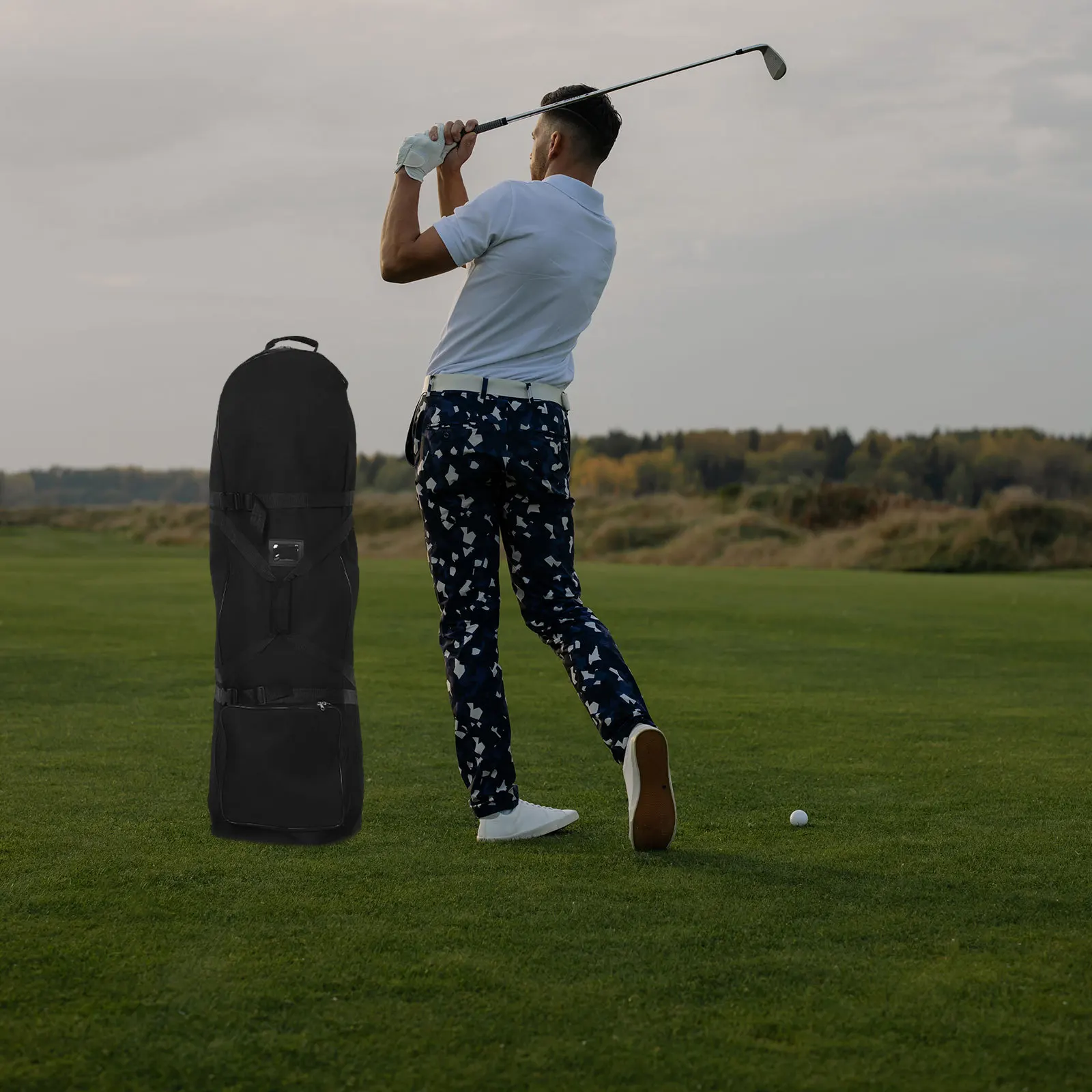 Heavy Duty Golf Travel Bag Waterproof Airline Approved with Wheels Full Protection for Flight Transport