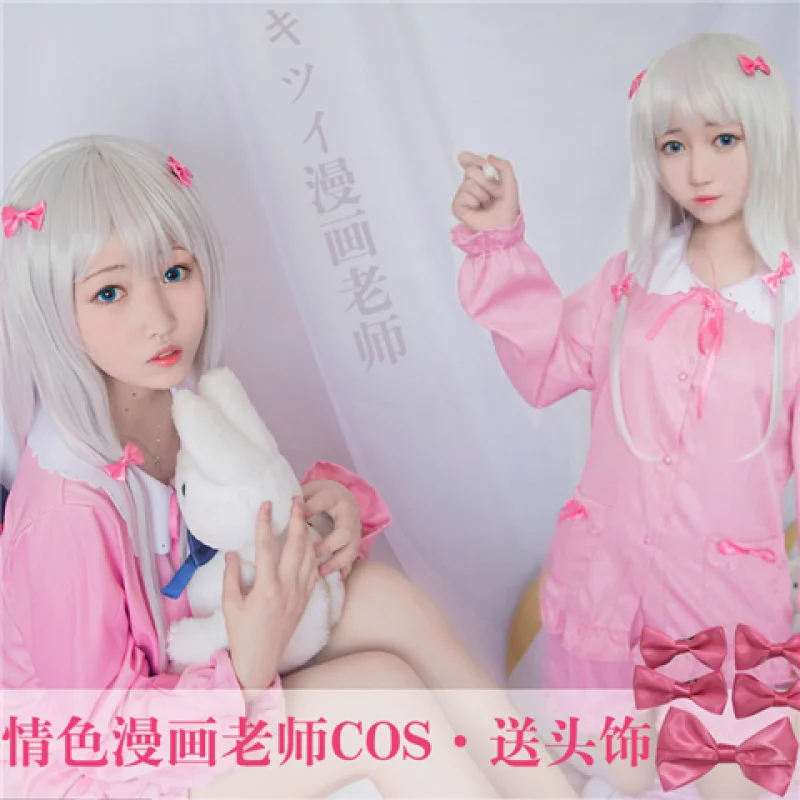 

Eromanga Sexy Manga Teacher Izumi Sagiricos Куртка с капюшоном Розовая пижамаCулный костюм