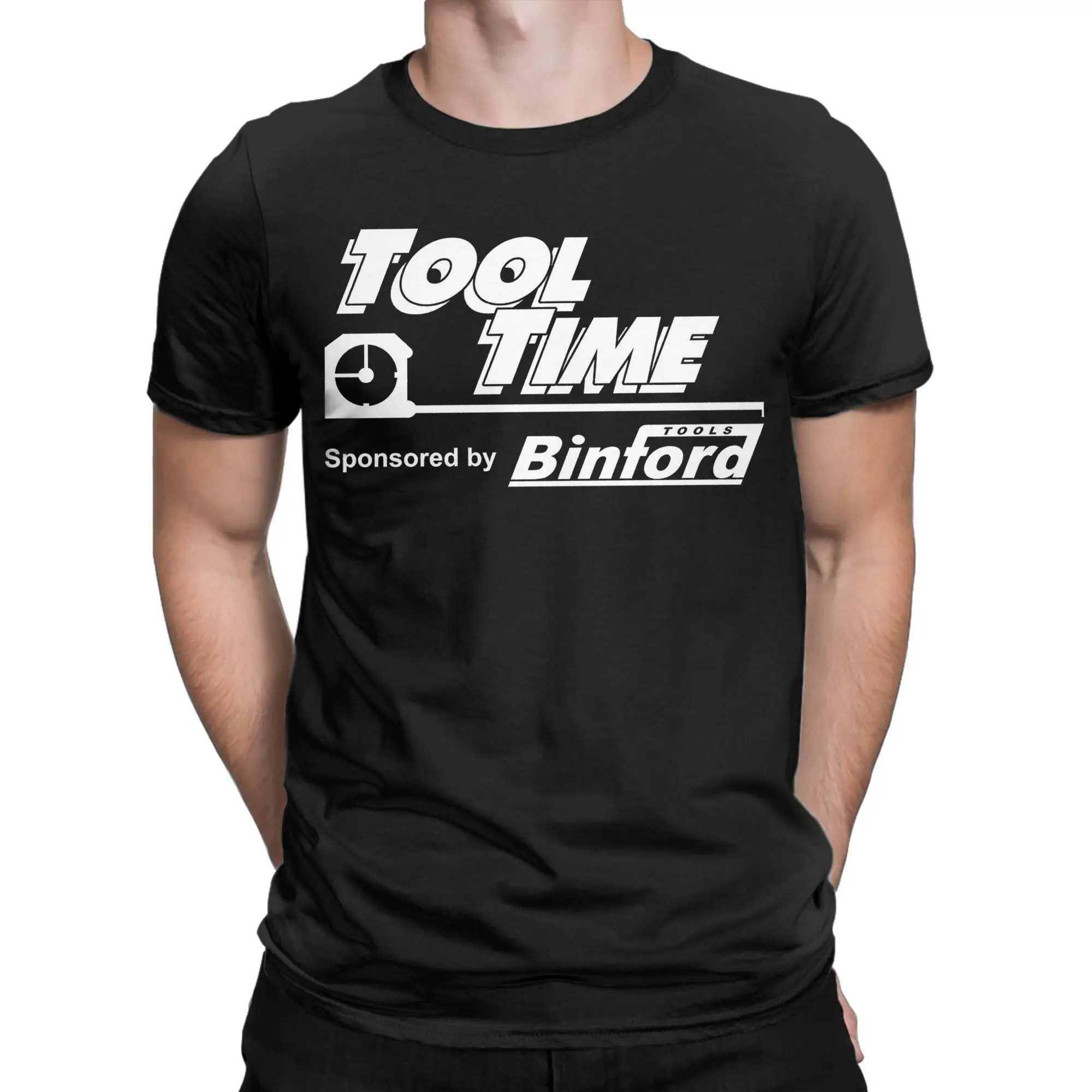 Men's Tool Time sponsored by Binford Tools Home Improvement Tv Show T Shirts Cotton Tops Vintage Tee Shirt Plus Size T-Shirt
