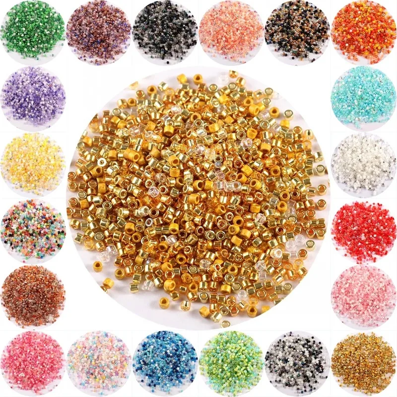 

720pcs 2mm 11/0 Miyuki Delica Glass Beads Japanese Colorful Round Spacer SeedBeads For DIY Jewelry Making Embroidery Accessories