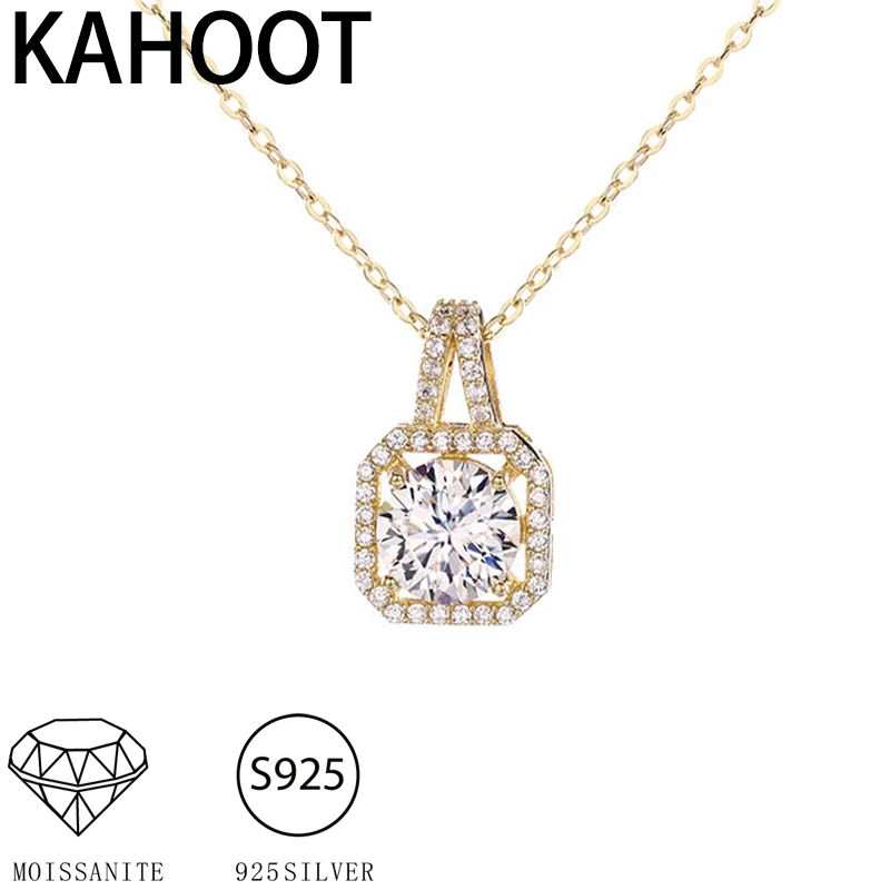 

Ожерелье из серебра s925 с муассанитом, модное и стандартное роскошное, подходит для повседневной носки, свадеб, банкетов, праздничных подарков