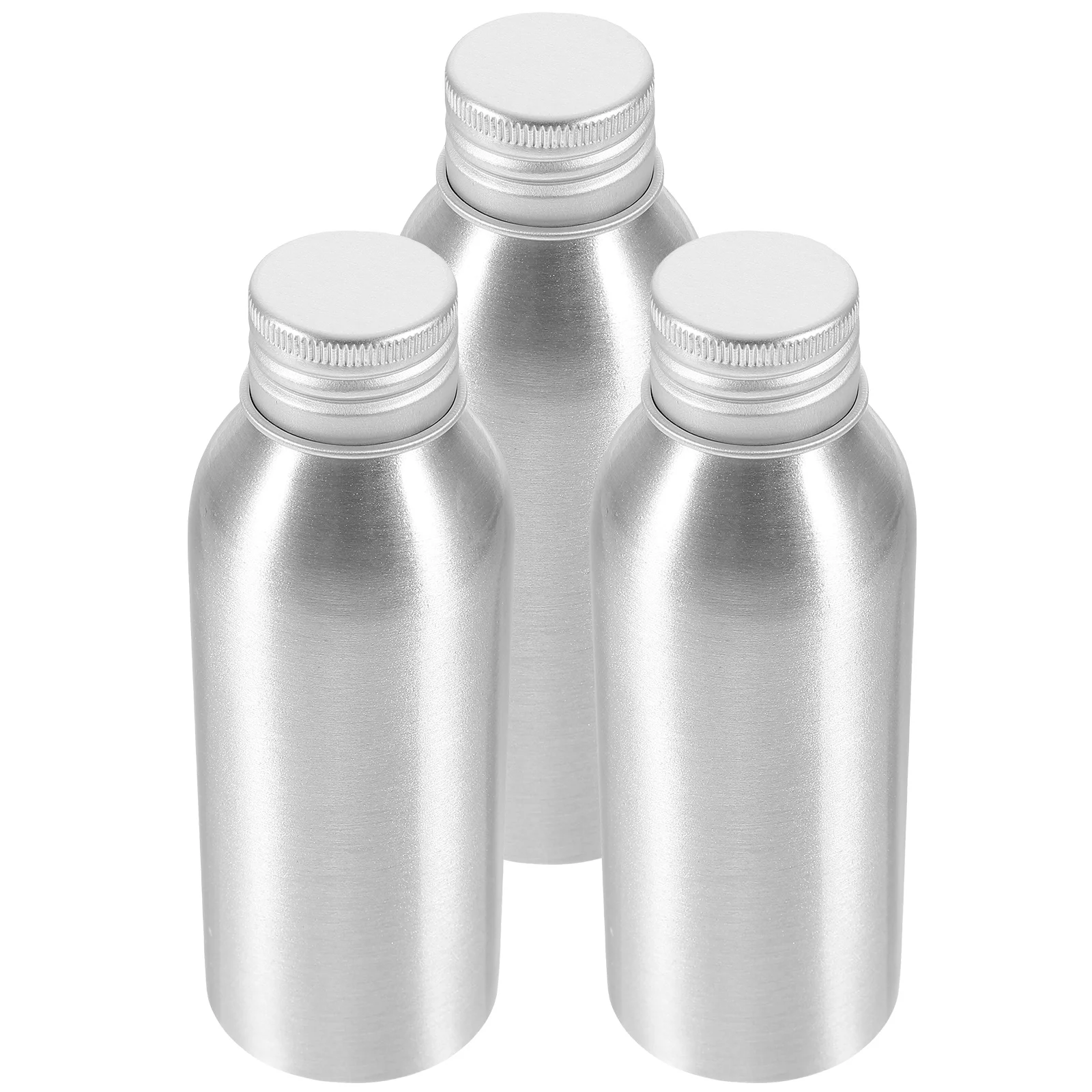 

Aluminum Bottle Sub with Screw Lids Liquid Dispenser Shampoo Empty Refillable Bottles Perfume Caps Squeeze