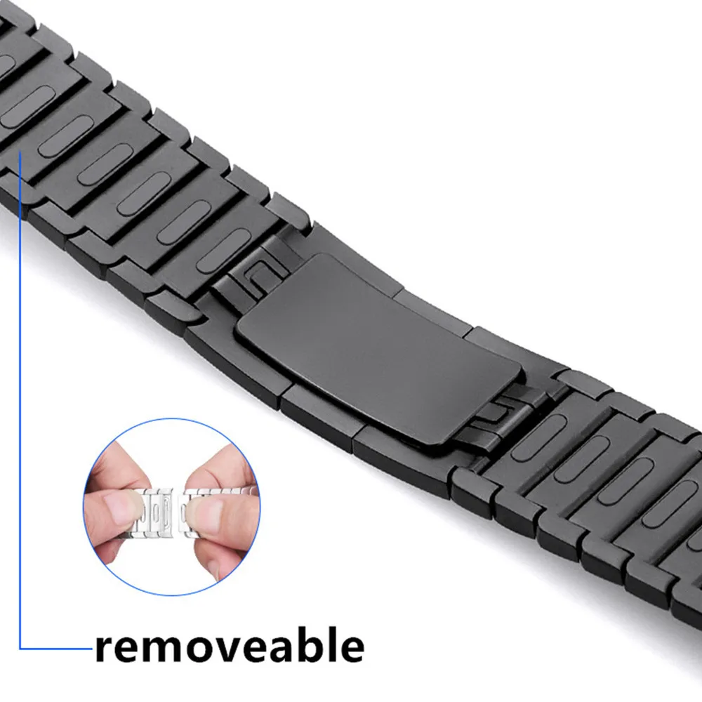 

Link Bracelet for Apple Watch band 45mm 44mm 49mm 40mm 41mm 42mm 38mm Stainless Steel iWatch Ultra 2 series 9 8 4 5 6 7 se strap