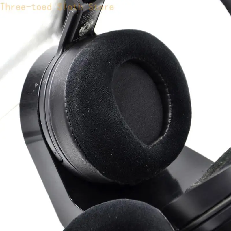 Ersatz Leder Ohrpolster Kissen Abdeckung Ohrpolster Kissen für MDR-XD200 XD300 1 Paar Headset Ohrenschützer E74A – Detail 8