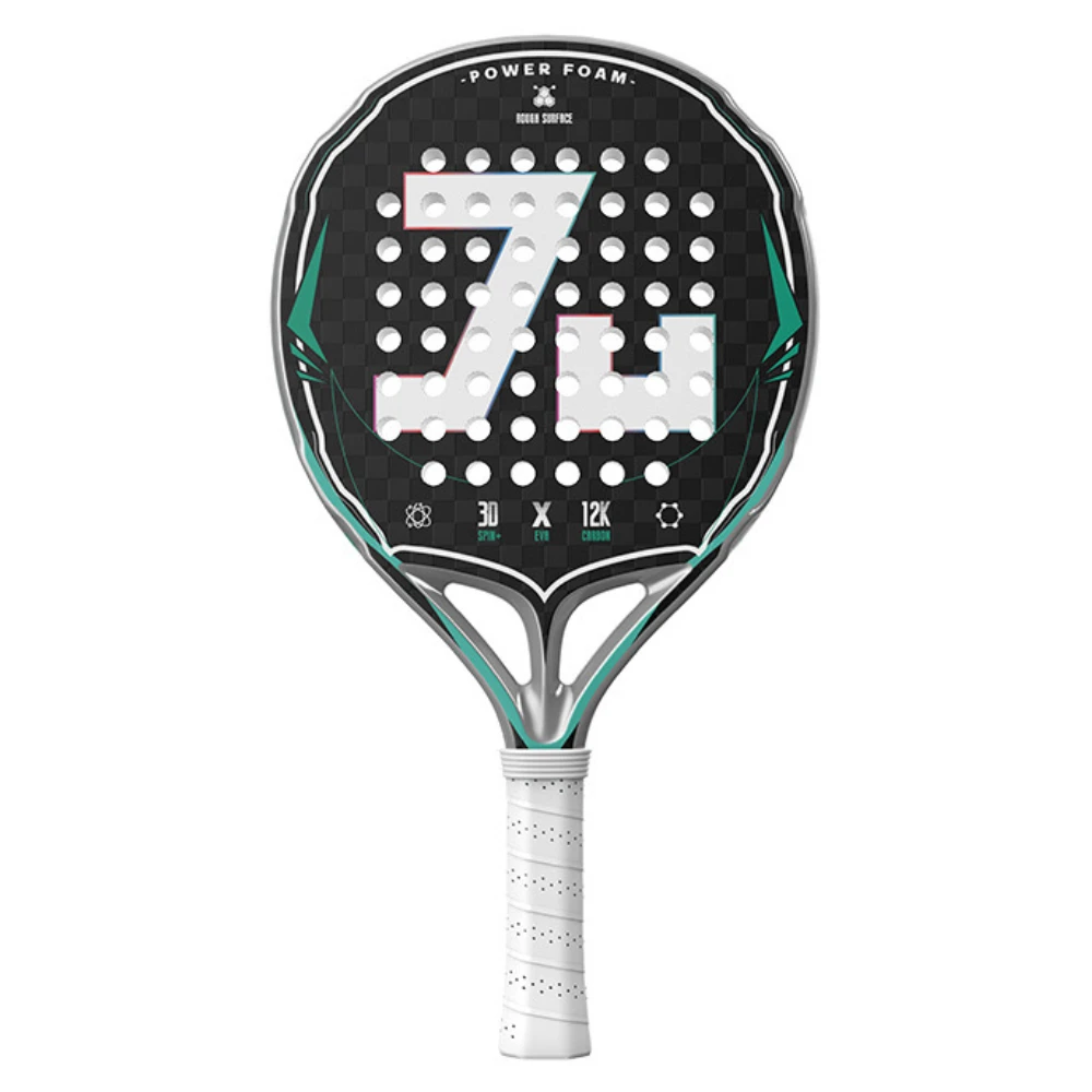 

2025 Padel Tennis Racket 12K Carbon Fiber EVA Memory for Beginner High Quality Balance Padel Paddle Round Shape Padel Racquets