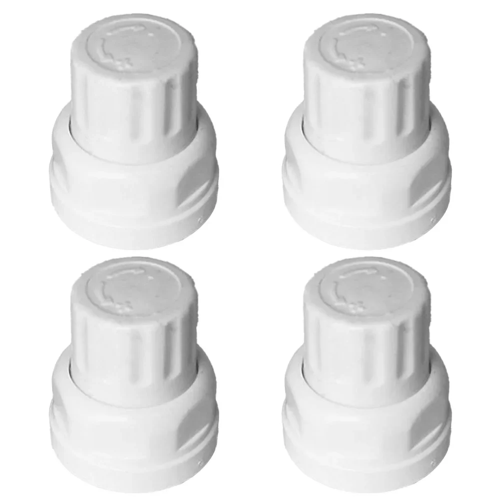 4Pcs Radiator Valve Cap Replacement Floor Heating Manifold Hand Wheel Switch Accessories White Plastic Radiator Cap M30x1.5