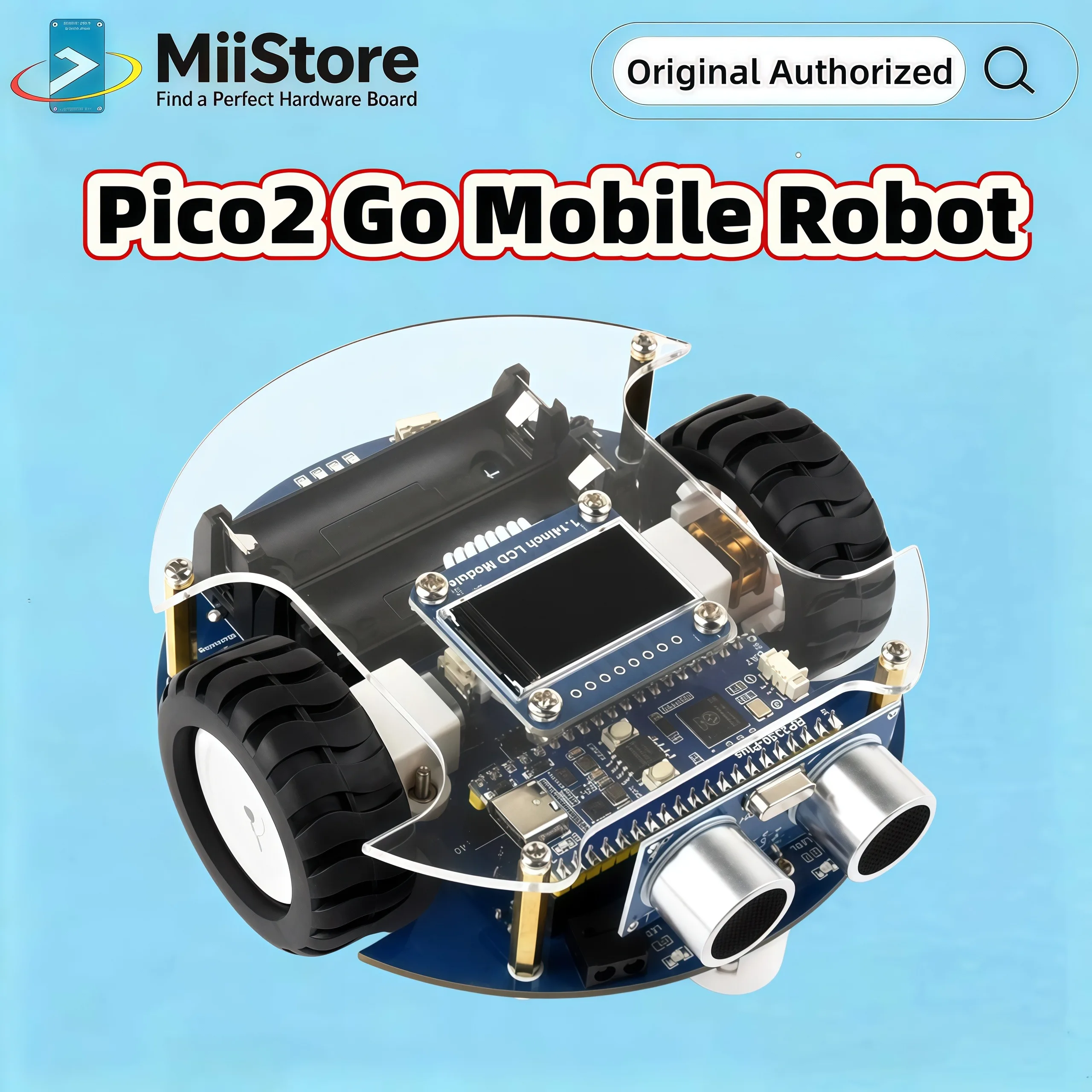 robot-mobile-waveshare-pico2-go-prise-en-charge-de-la-telecommande-autonome-comprend-une-carte-de-controle-rp2350-plus