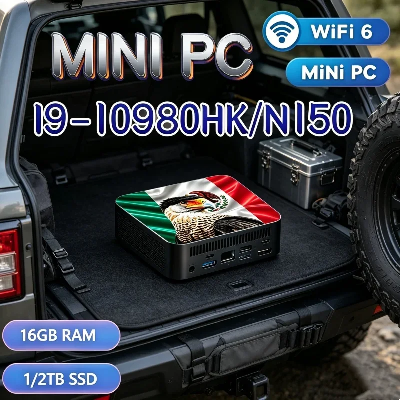 reliant-core-i9-10980hk-n150-mxパターンミニpc、wifi6-bt52、デュアルギガビットポート、4kマルチディスプレイ対応コンパクトホスト