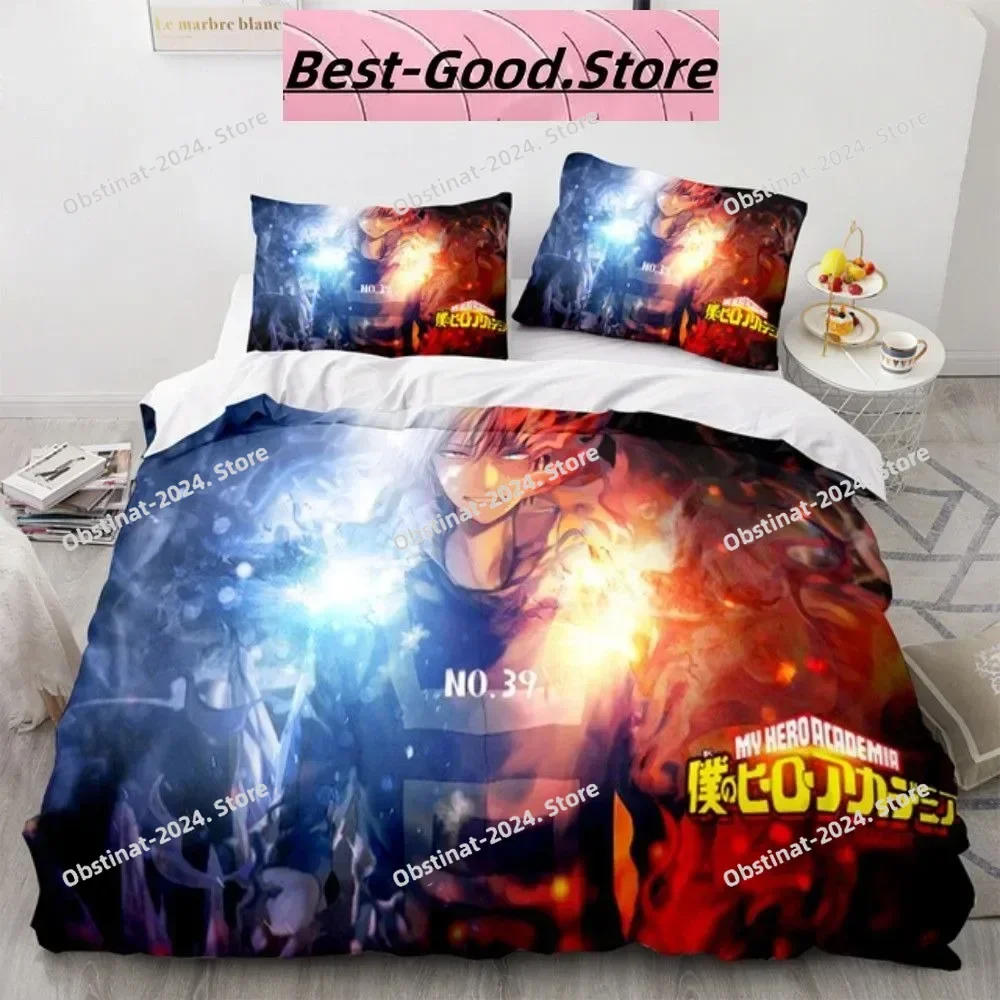 

3D Fashion My Hero Academia Bedding Set Duvet Cover Full Queen King Size Pillowcase Bed Printed Bed Set Aldult Kid Single Twin