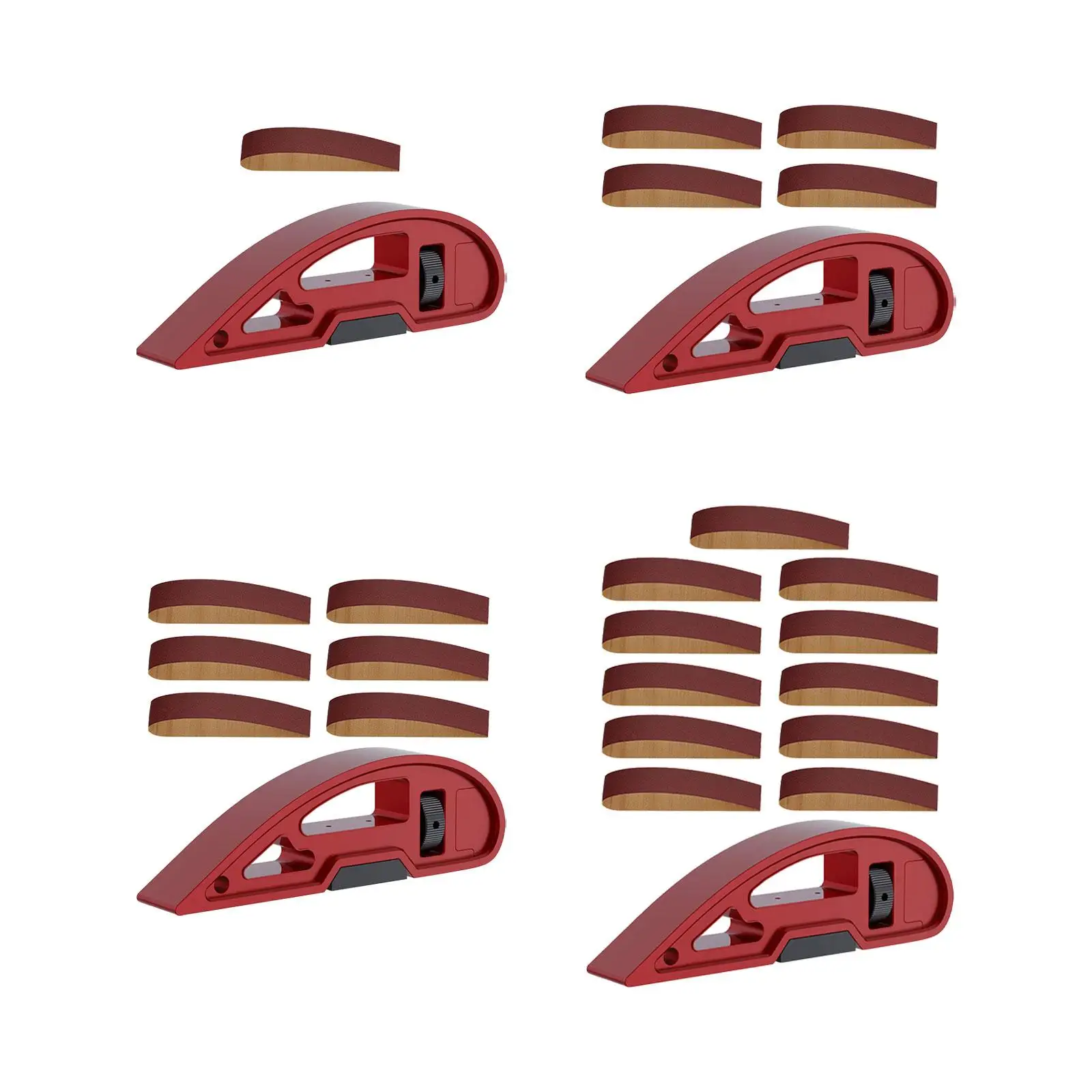 Manual Sanding Belt Holder Sanding Polisher, Versatile, Adjustable Curved Sanding and Polishing Hand Sander Woodworking Tool