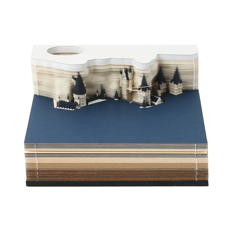 Customized creative gifts for 3D sticky notes, film periphery 2026 paper engraving calendar