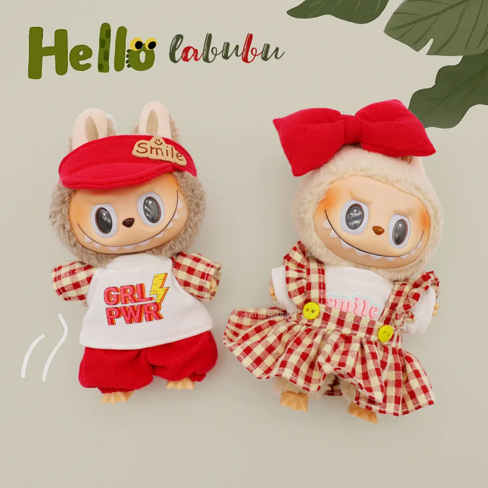 

Подходящие популярные футболки с героями мультфильмов, шляпы с утиным языком, милые платья принцессы с бантом, романтические красные комплекты для пар, одежда labubu