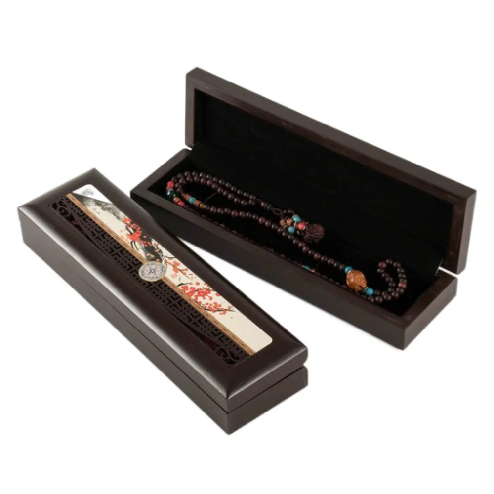 

Bracelet Necklace Wooden Jewelry Box Pedant Earrings Rings Jewelry Display Box Organizer Storage Jewelry Packaging Box Gift Box