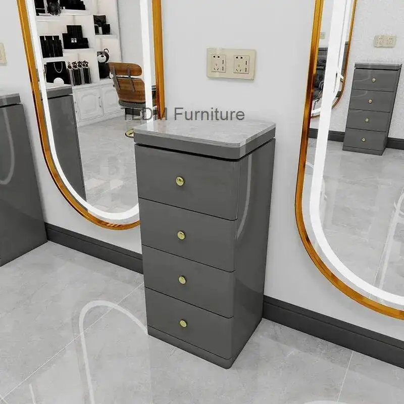 Carrello Trolly Premium Glamour Carrello estetico portaoggetti minimalista nordico Carrello ausiliario nordico Parrucchiere Mobili da salone