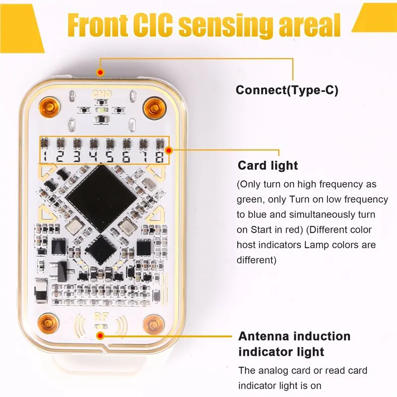 AB25-New 4Th Chameleon Ultra V4.0 Contactless Smart Card Emulator RFID Smart Chip ID IC Reader Tag Copyer