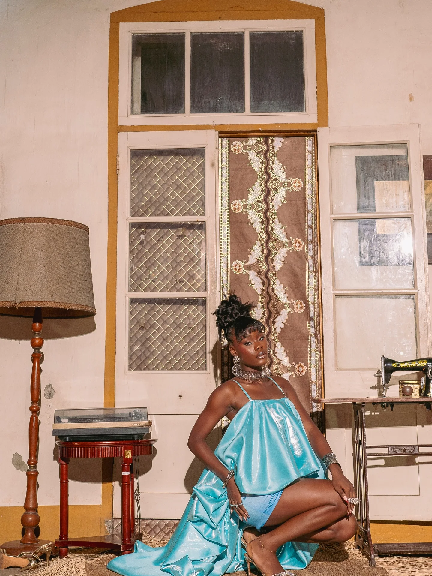 High Low Ruffle Dress for Women, Sexy Spaghetti Strap Satin Mini Dress with Oversized Back Train, Night Out Statement Gown 2026