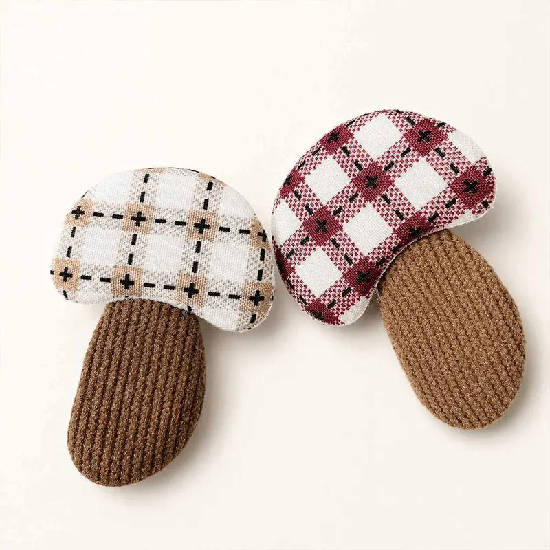 40 Stück 3*4,4cm Pilzform Haarspangen Zubehör Patches für DIY Kleidung Tasche Socken Dekoration – Detail 3