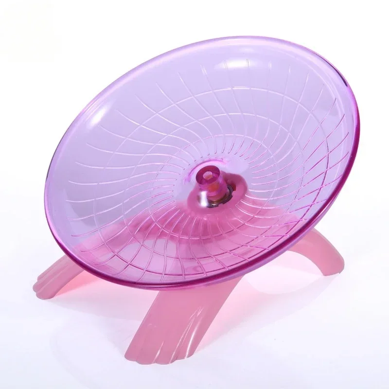 

1 Piece Pet Hamster Running Wheel Mute Flying Saucer Steel Axle Wheel Running Disc Toys Cage Small Animal Hamster Accessories