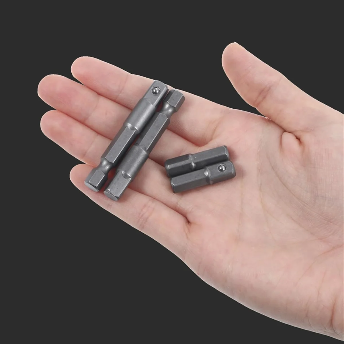 

A002 8 Pieces 1/4 Hex to 1/4 Square Socket Adapter, Drill Socket Adapter Square Socket Drill Adapter 1/4 Inch for Car DIY