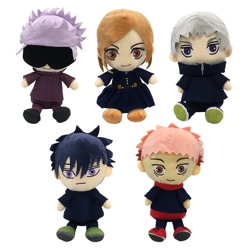 

Soft Stuffed Dolls Kids Gifts - 25cm Jujutsu Kaisen Plush Toys: Anime Gojo Plushies Featuring Fushiguro Megumi & Kugisaki Nobara