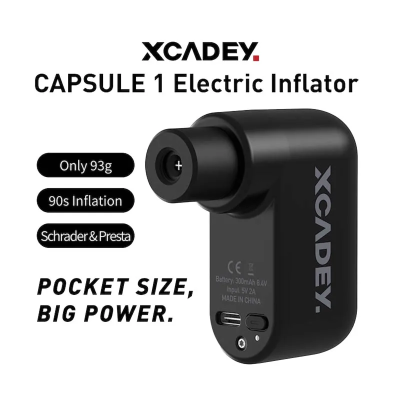 XCADEY Electric Inflation Pump 100psi Mini Electric Bicycle Tire Inflator Portable TPY-C Rechargeable Bike Pump 90s Inflation