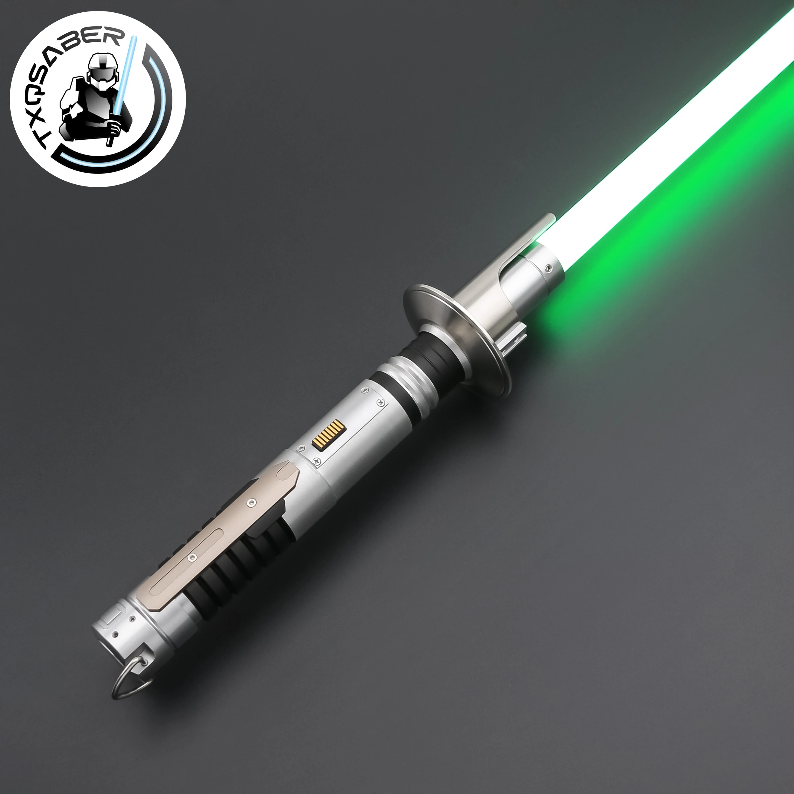 TXQSABER Replica Lightsaber Ezra EP3 Metal Handle Laser Sword Smooth Swing FOC Pixel Heavy Dueling Lightsword Adult Cosplay Toys