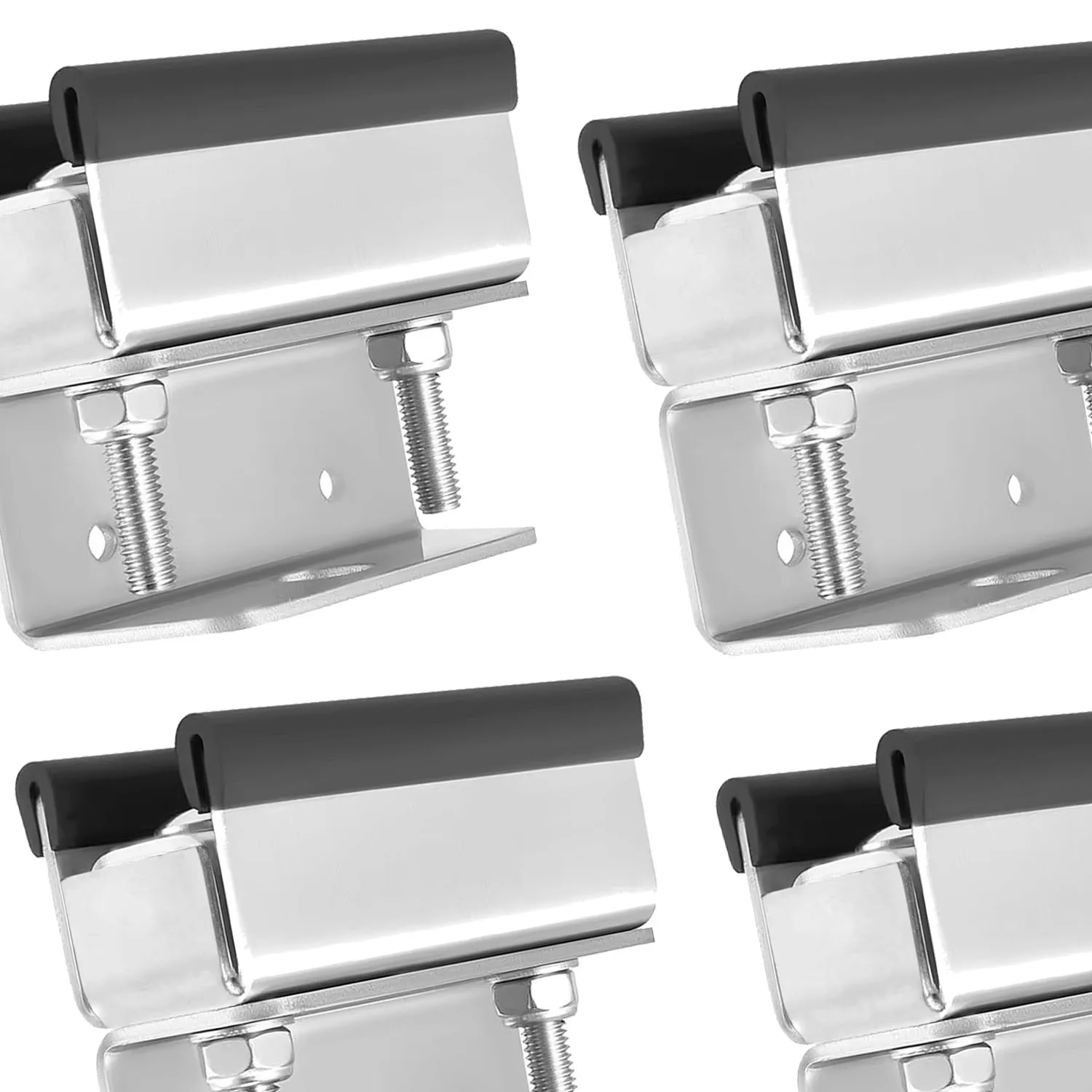 4Packs Roof Rail Brackets for Fiat Ducato Peugeot Boxer Citroen Relay Solar Panel Mounting Rack Compatible with Roof Rack System