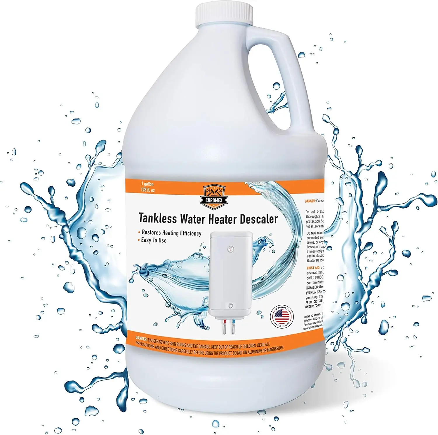 

NSF Certified Tankless Water Heater Descaling Solution | Highly Effective Descale (4 gallon) (4)