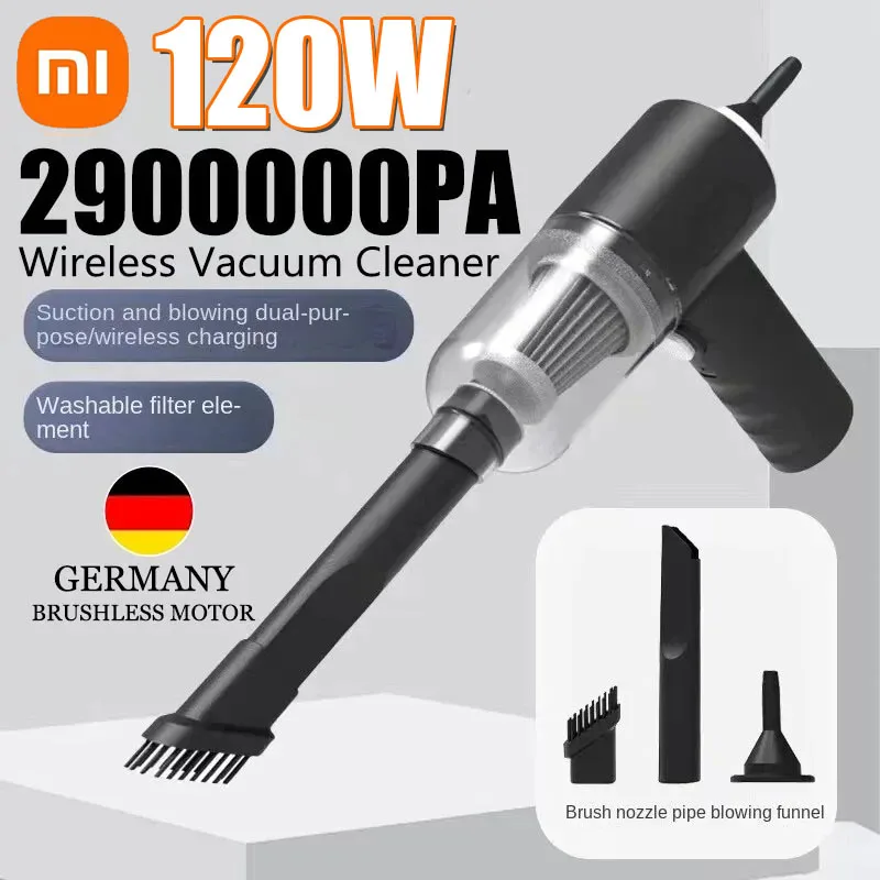 Xiaomi 2900000PA 120w 2in1 Wireless Vacuum Cleaner High Powerful Dual Use For Portable Large Suction Home Car Vacuum Cleaner New