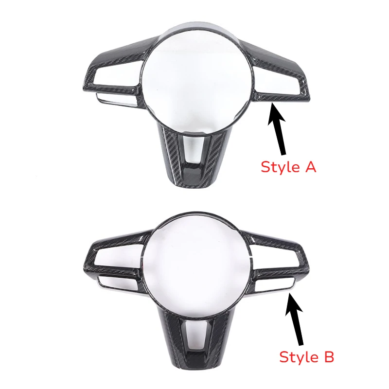 For Mazda MX-5 Miata ND 2016-2026 Real Carbon Fiber Car Steering Wheel Decorative Frame Cover Interior Car Accessories