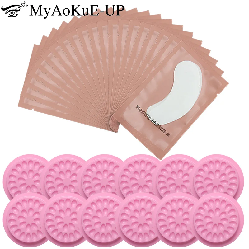 150 Wimpern verlängerung sätze Kit Wimpern kleber halter Dichtung Palette Display Tablett Wimpern heben Augenklappe Papier aufkleber Wimpern Pad