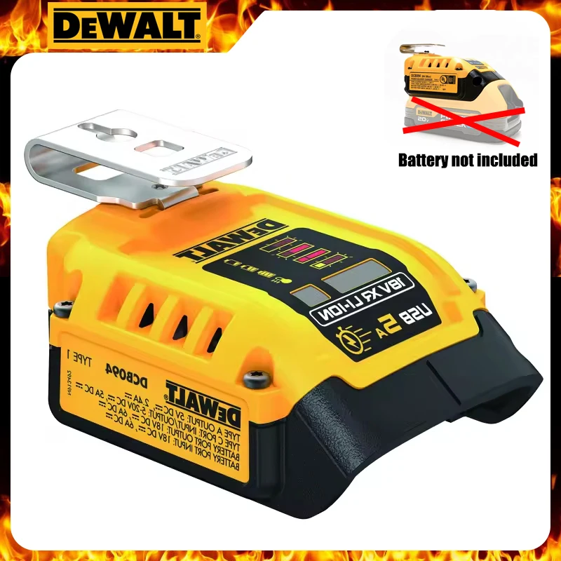 

DEWALT DCB094 Multifunctional Adapter 20V/60V FLEXVOLT 5 AMP CHARGING Converter DCB090 Upgraded Version Bare Machine
