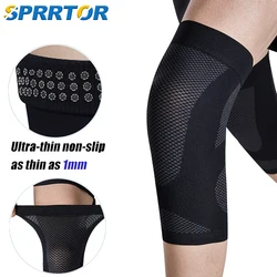 1Pair Thin Knee Brace Support Elasticated Compression Knee Sleeve Leg Arthritis Injury Bandage Sleeve