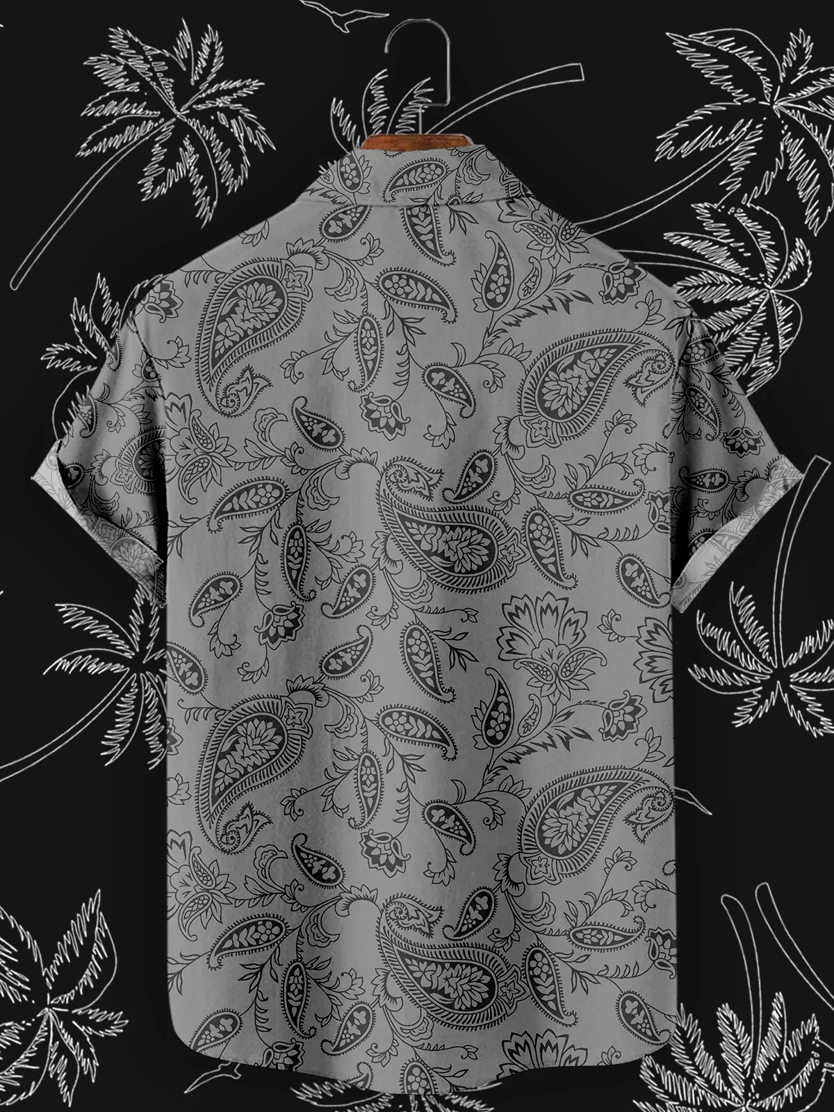 Skull Hand Print Hawaiian Beach Shirt Summer Matching 2024 Street Style Short Sleeve Oversized Shirt Men Casual Ropa Hombre