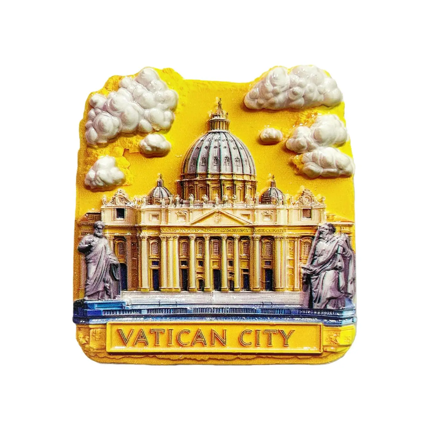 Italy Rome Vatican Tourist Souvenir 3D High-Value City Landmark Decorative Magnet Refrigerator Sticker