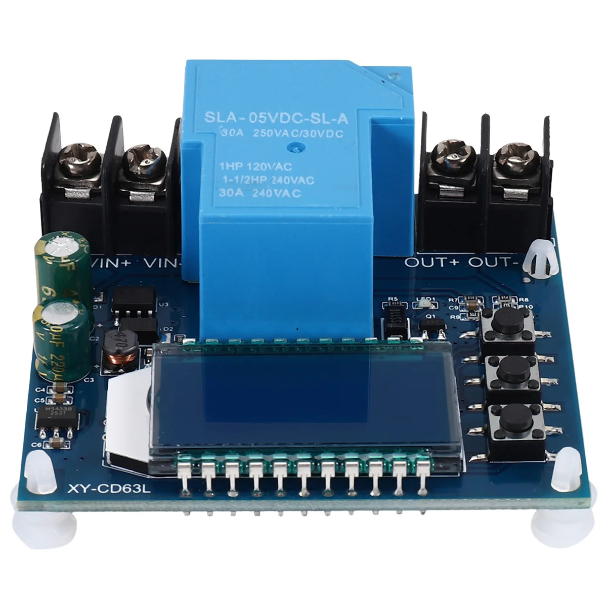 DC6-60V 30A Storage Battery Charging Control Module Protection Board Charger Time Switch LCD Display XY-CD63L-AB01